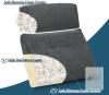 TANYOO Lumbar and Headrest Support Cushion Set, Memory Foam, Adjustable Strap, Dark Gray, 19&rdquo; - 3