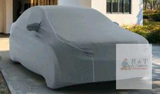 NEW Gray Outdoor Universal Fit Car Cover for Mid-Size Sedan, Breathable Polypropylene Material
