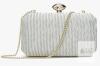 New Women Peeptoe Satin Evening Bag Clutch Purse Handbags Crossbody Hardcase for Party Prom Wedding
