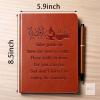 New Science Notebook Inspirational Gift A5 PU Leather Lined Notebook For Work Writing College Ruled Journal for Students Teachers Women Men Science Chemistry Gift(Take pride-Science) - 2
