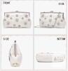 New Women Peeptoe Satin Evening Bag Clutch Purse Handbags Crossbody Hardcase for Party Prom Wedding - 4