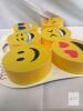 NEW Melii 6-Pack Emoji Dish Cleaning Sponges, Polyurethane Foam, 2.75" Diameter, Super Absorbent - 3