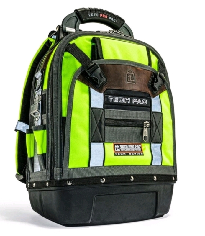 Veto Pro Pac Tech Series Tech Pac Hi-Viz Yellow Backpack - New w/Tags