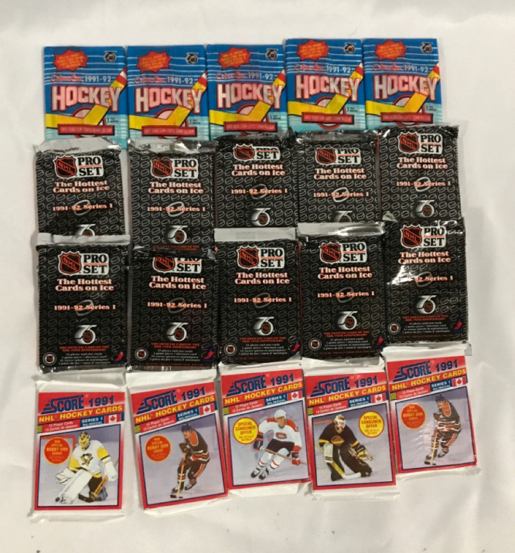 Lot of 20 1991 NHL Wax Packs