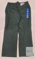 NEW Hilary Radley Women's Dress Pants Size 10 Dark Green Straight Leg Polyester Blend Belt Loops