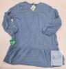 NEW Buffalo David Bitton Chambray Ruffle Dress XL, Long Sleeve, Pullover, Blue, NWT - 3