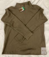 NEW Mondetta Women's Fleece Pullover XL Brown Polyester Quarter-Zip