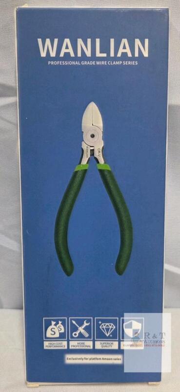 WANLIAN 6-inch Flush Cutter Professional Wire Pliers &ndash; Ergonomic Handle, Spring-Loaded Design