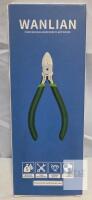WANLIAN 6-inch Flush Cutter Professional Wire Pliers &ndash; Ergonomic Handle, Spring-Loaded Design