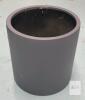 Large Cylindrical Planter, Matte Dark Gray, 16" Tall & 15 &frac34;" Diameter