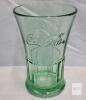 7 Coca-Cola Classic Glass Tumblers, 16.75 oz, Embossed Logo, Light Green Tint - 2