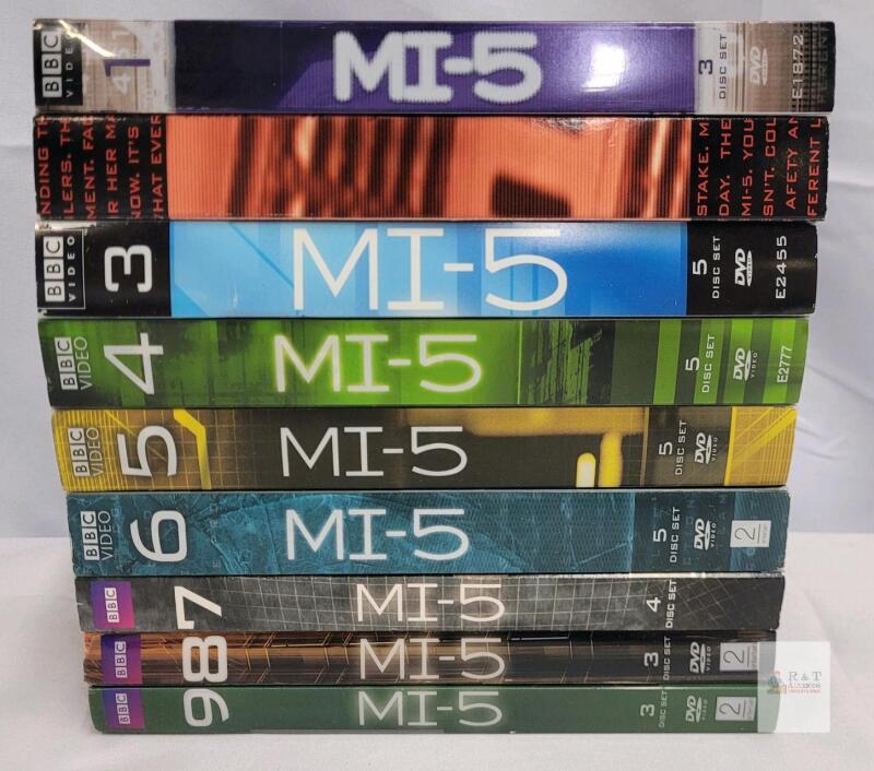 MI-5 (Spooks) Complete Series Volumes 1-9 DVD Set, 32 Discs, BBC Video, Region 1, English Audio