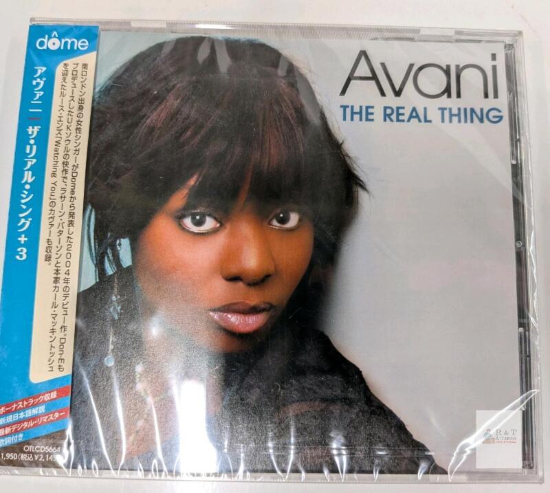 Avani &ndash; The Real Thing Japanese CD w/ Obi, Bonus Tracks, Rahsaan Patterson, Carl McIntosh, Dome