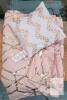 new Comfort Spaces Enya Twin/Twin XL Pink Gold Foil Comforter 3-Piece Set CS10-0976 open bag - 3