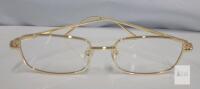 NEW Gold Frame Non-Prescription Glasses