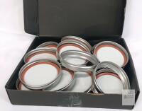 Wide Mouth Mason Jar Lids and Bands, UNUSED APPROX 10 lid with band set