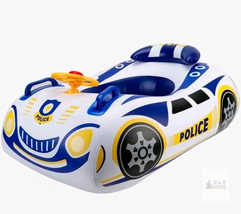 BOffer Police Car Toddler Float HH2025, Inflatable, PVC, Handles, Over 3 Years, Batch K0080148 HOUR RETURN IF FOUND WITH HOLES
