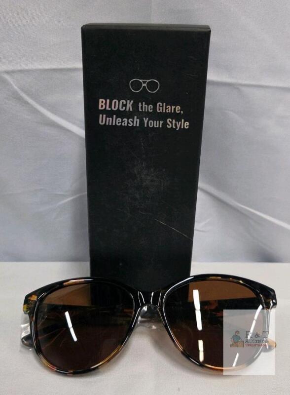 NEW Tgnaef Cat Eye Sunglasses, Tortoise Frame, Brown Lenses, 54mm Lens Width