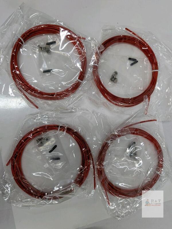 10ft Red Speed Jump Rope Replacement Cable Set, Coated Steel, Universal, Model pts231225tt012412