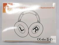 SOULWIT Ear Cushion Replacement Kit for Bose QC35/QC35 II, Purple/Black, Includes Installation Tools