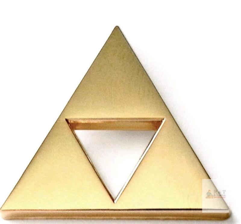 NEW Zelda Triforce Gold Lapel Pin, Metal, 1" Size, Pin Back, Set of 5+, MDES*