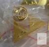 NEW Zelda Triforce Gold Lapel Pin, Metal, 1" Size, Pin Back, Set of 5+, MDES* - 3