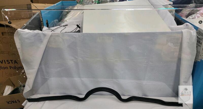 NEW ATV Full Clear Polycarbonate Windshield with Mounting Hardware, 49 ⅝"&times;27 &frac34;"