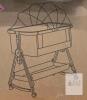 NEW Shandong Tongledi Baby Bassinet, Oxford Mesh, Alloy Steel, Adjustable Height, Canopy, Storage