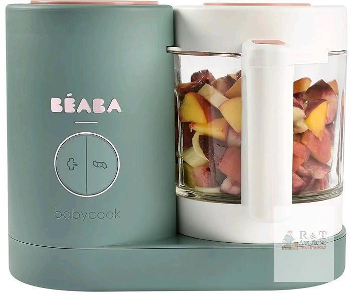 NEW RETAILS $389 B&Eacute;ABA Babycook Neo Baby Food Maker, 4-in-1 Functionality, Glass Bowl, Stainless Steel Basket