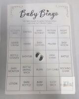 NEW Baby Bingo Game Cards &ndash; Set of 50, 5" x 7", Minimalist Design