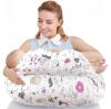Erumpere Nursing Pillow with Security Fence and Waist Strap, 23.6 x 20.5 in, Unicorn Pattern