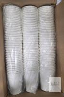 Bulk 12 oz White Paper Cups, Pack of 250, Single Wall Disposable Drinkware, Plain, Stackable