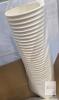 Bulk 12 oz White Paper Cups, Pack of 250, Single Wall Disposable Drinkware, Plain, Stackable - 2