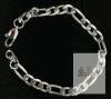 ChainsHouse 316L Stainless Steel Cuban Link Bracelet, 7" Length, 8mm Width, Silver-tone