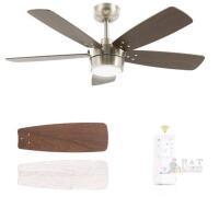 NEW VAGIZM 42" Ceiling Fan with LED Light, 5 Reversible Blades, DC Motor, Remote Control