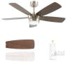 NEW VAGIZM 42" Ceiling Fan with LED Light, 5 Reversible Blades, DC Motor, Remote Control