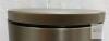 Stainless Steel Pedal Trash Can 3 Gallon, Brushed Finish, Step-On, Lid & Handle, Dent on Lid - 3