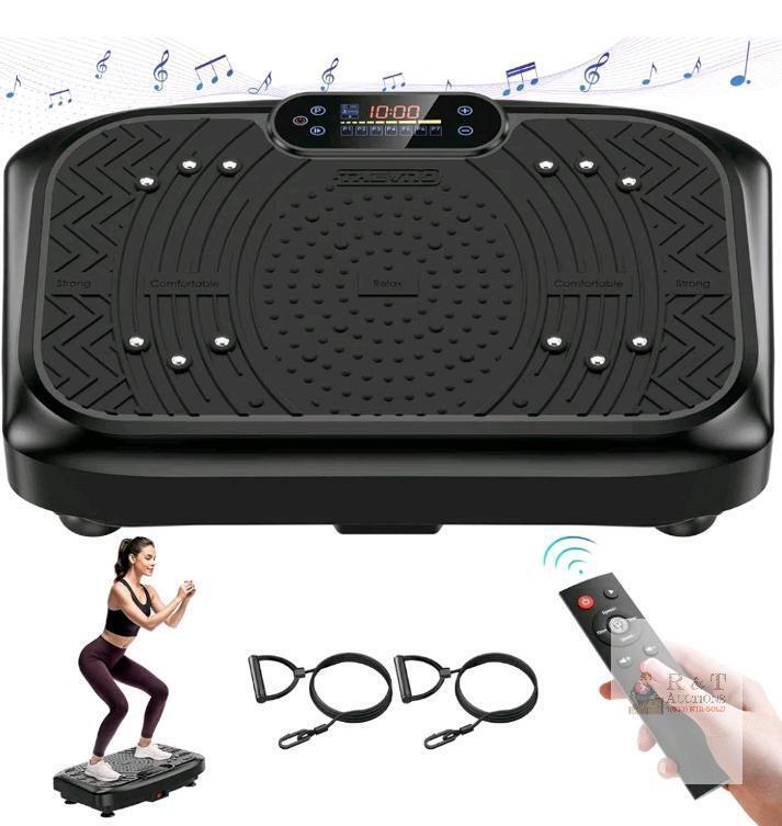 NEW Trexvoo Vibration Plate Exercise Machine, 99 Levels, Bluetooth, Remote, 265 lbs Capacity