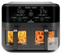 NEW Chefman TurboFry Touch Dual-Basket Air Fryer, 6 Qt Capacity, Digital Controls, Black OPEN BOX