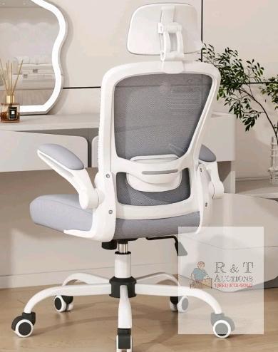 NEW Ergonomic Office Chair, Model 2026, White/Gray, Adjustable Features