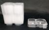 STYLISHT Double Compartment Snack Containers, 20-Pack, 7.5 oz Total Capacity