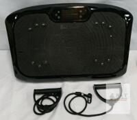 TABATA Vibration Plate Exercise Machine with Resistance Bands, Digital Display, 99 Speed Levels Used Slight wear on foot pads Tested for power and function