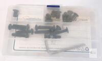 Metallixity M6x12mm Black Furniture Connector Bolts Kit with Allen Wrench, 10pcs,