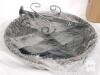 DAOENY 35-Inch Metal Bird Bath with 12-Inch Bowl and 5-Pronged Base - 3
