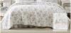 NEW Laura Ashley Queen Size Reversible Beige Floral Quilt, 80% Cotton - Revman