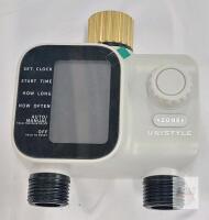 UNISTYLE WT-02D Digital Water Timer, Dual Zone, LCD, IP55, 3/4" Hose, 7.25&ndash;116 PSI Range