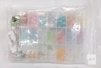 Swpeet Mixed Colors Beading Kit, 2000+ Beads, Tools & Storage Box, Model X003X12AH5, Crystal Tec