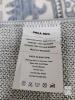 NEW Machine Washable Area Rug, 3'X5', Anti-slip Rubber Backing, Blue/Gray Motif - 3