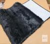 NEW Black Shag Area Rug, 2x6 ft, Anti-Slip, Washable, Polyester Surface, Fluffy Faux Fur Style