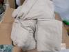 NEW Ivory Tufted Geometric SUPER KING Bedding Set &ndash; 3-Piece Cotton Comforter and Shams - 3